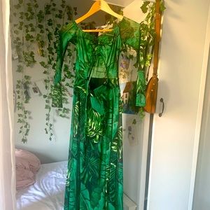 Off the shoulder maxi dress